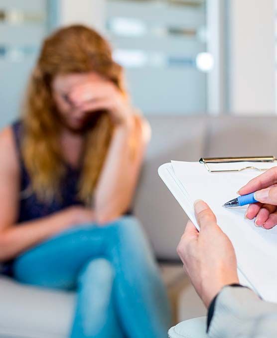Mujer con depresion
